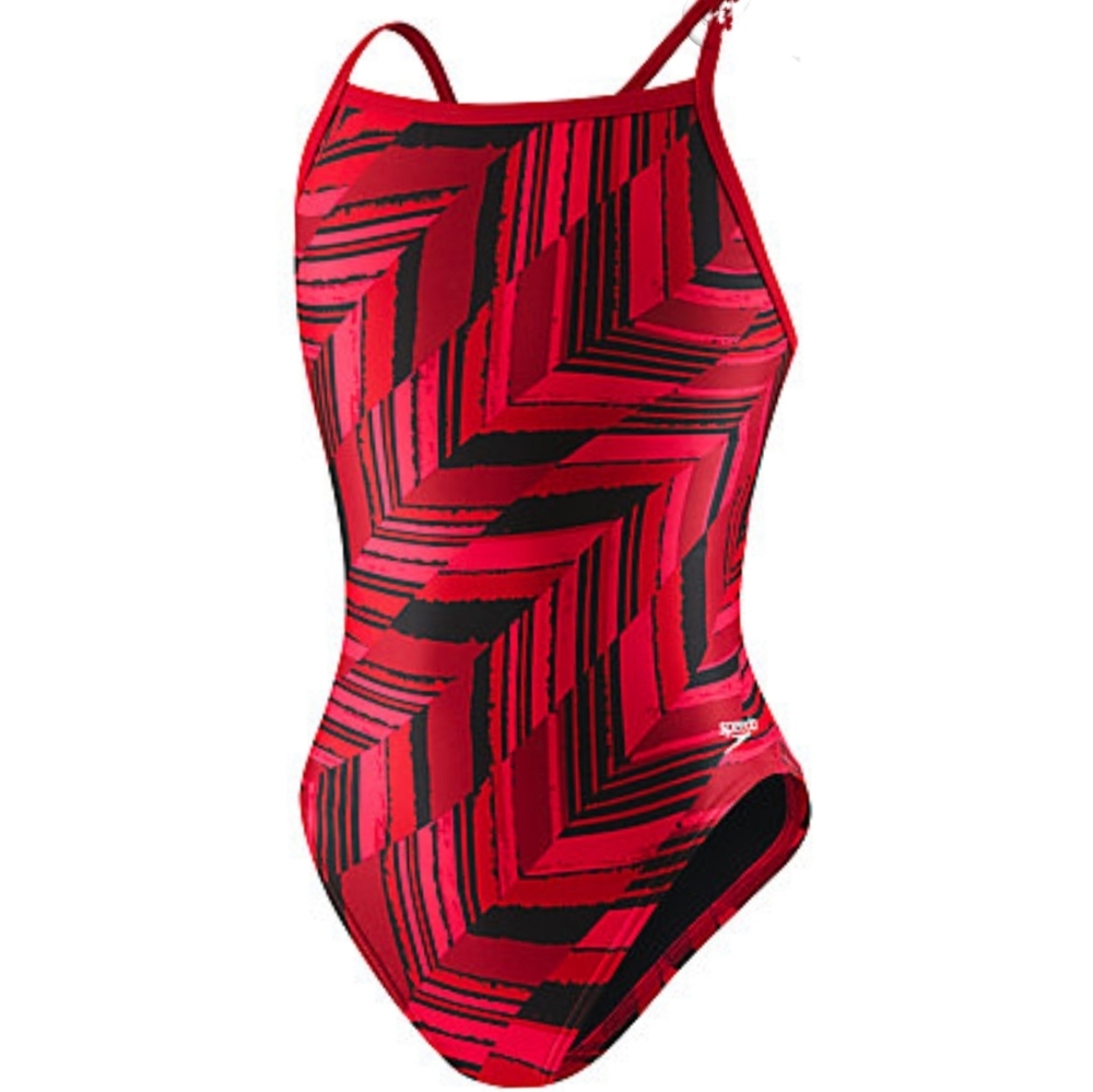 NWT Speedo Youth Endurance+ Angles Flyback One Piece Size 6/22